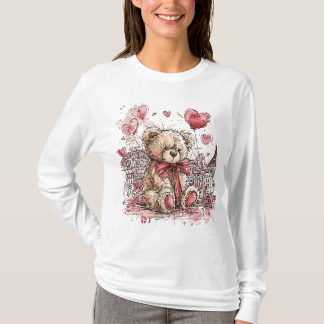 Camiseta Valentine's Bear  (Frente)