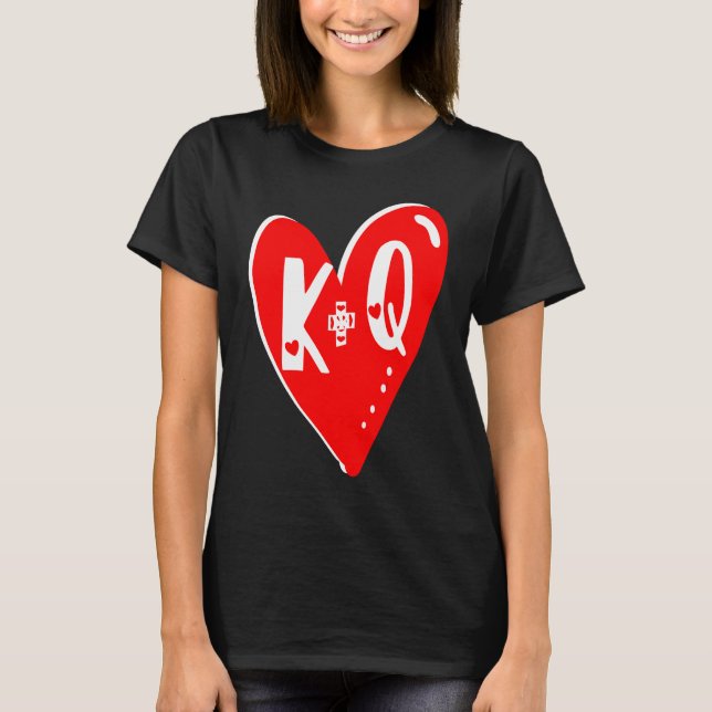Camiseta Valentines Day 2022 Couples Matching Alphabetic Le (Frente)