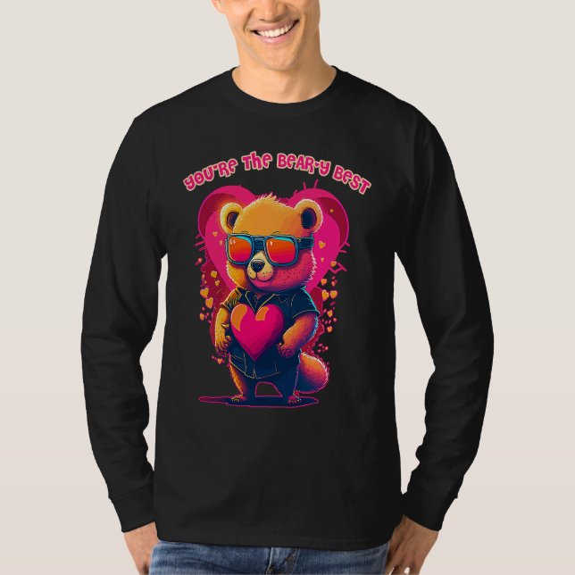 Camiseta Valentine's Day Bear Love  You're the Bear y Best  (Frente)