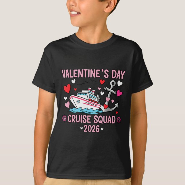 Camiseta Valentines Day Cruise 2026 Matching Family Couples (Frente)