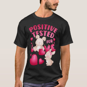 Camiseta Valentine's day for couples bunnies with hearts lo