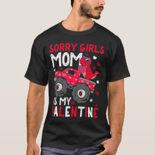 Camiseta Valentines Day for Toddler Boys Son Dinosaur Monst