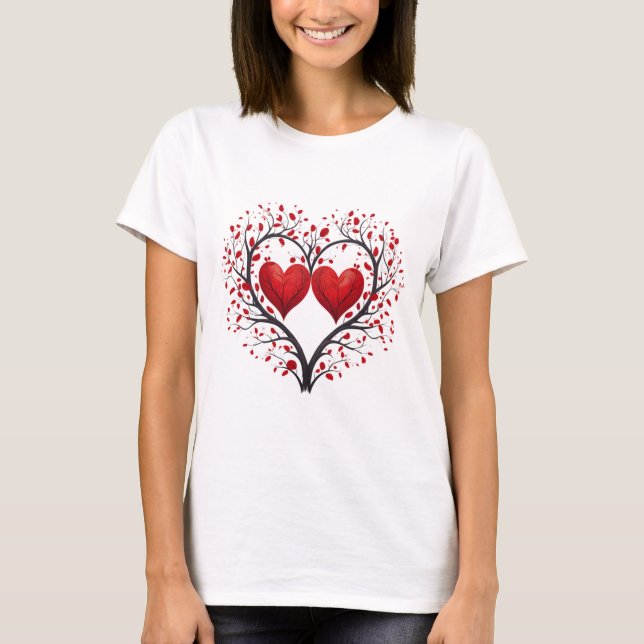 Camiseta Valentines Day Hearts (Frente)