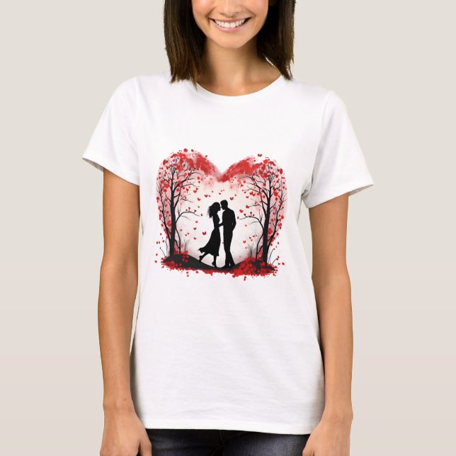 Camiseta Valentines Day Hearts (Frente)