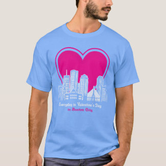 Camiseta Valentines Day in Boston City family