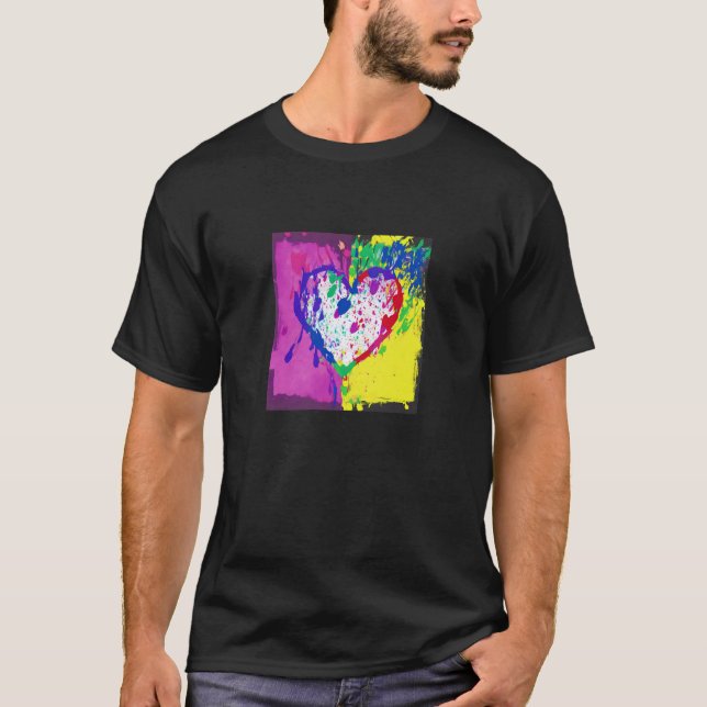 Camiseta Valentine's Day Love Heart Girlfriend Fiancée Wife (Frente)