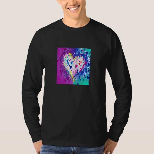 Camiseta Valentine's Day Love Heart Girlfriend Fiancée Wife (Frente)