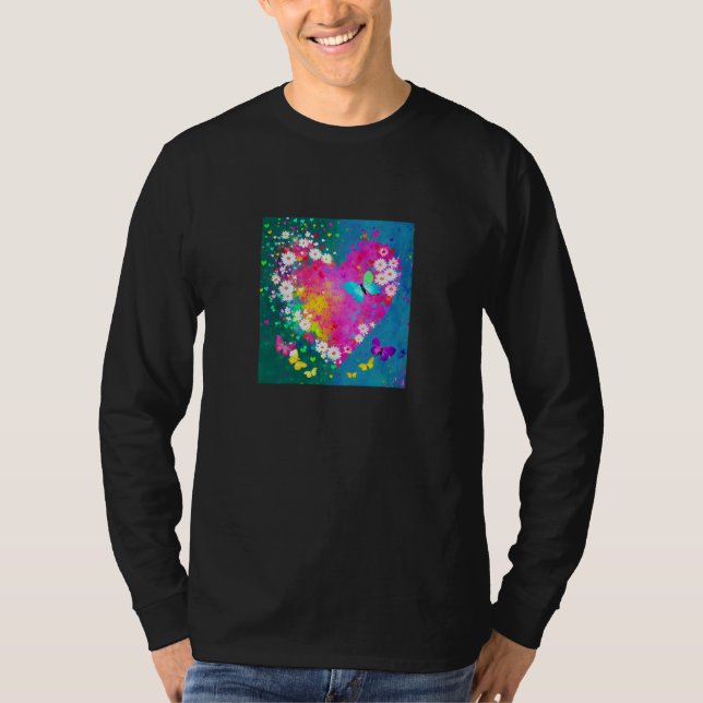 Camiseta Valentine's Day Love Heart Girlfriend Fiancée Wife (Frente)