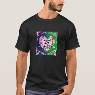 Camiseta Valentine's Day Love Heart Girlfriend Fiancée Wife