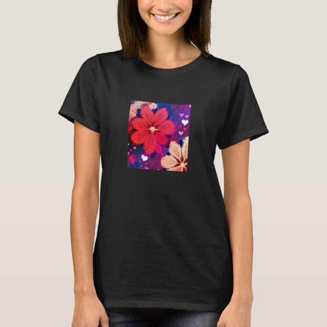 Camiseta Valentine's Day Love Heart Girlfriend Fiancée Wife (Frente)