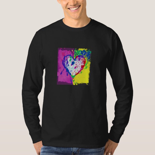 Camiseta Valentine's Day Love Heart Girlfriend Fiancée Wife (Frente)