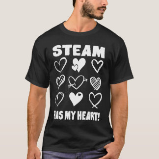 Camiseta Valentine's Day STEAM Has My Heart Appreciation