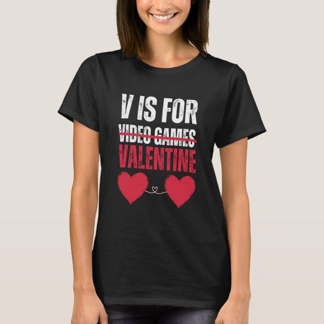 Camiseta Valentine's Day  Video Games Women And Men 2023 Re (Frente)
