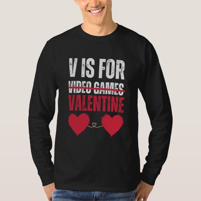 Camiseta Valentine's Day  Video Games Women And Men 2023 Re (Frente)