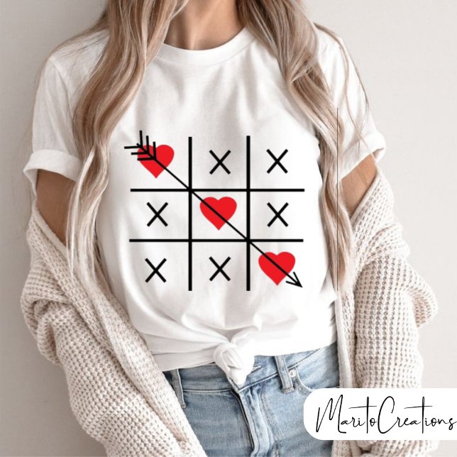 Camiseta Valentine's day, Xoxox,Love heart, Cupid arrow (Criador carregado)