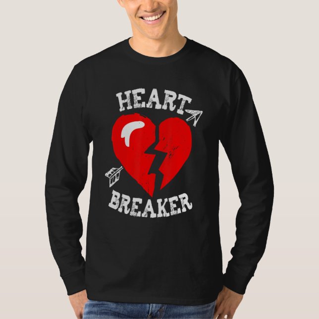 Camiseta Valentine's Heart Breaker Funny Valentine's Day Ma (Frente)