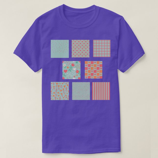Camiseta Valentine's squares tshirt (Frente do Design)