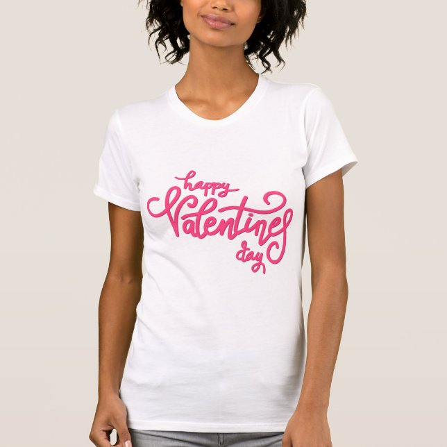 Camiseta Valentine's Typography Sayings (Frente)
