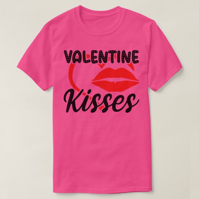 Camiseta Valentne Kisses (Frente do Design)