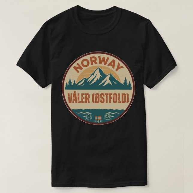 Camiseta Våler (Østfold), Noruega Noruega (Frente do Design)
