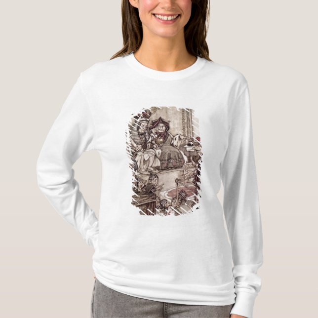 Camiseta Valete de Arthur Rackham | antes do rei e da (Frente)