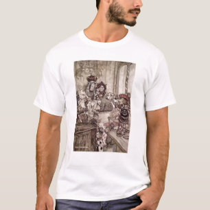 Camiseta Valete de Arthur Rackham   antes do rei e da
