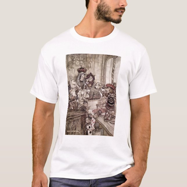 Camiseta Valete de Arthur Rackham | antes do rei e da (Frente)