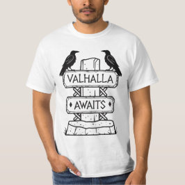 Camiseta "Valhalla Await" Norse Mythology