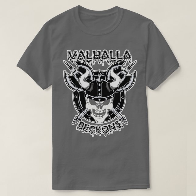 Camiseta Valhalla Beckons (Frente do Design)