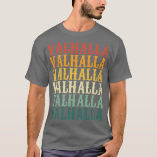 Camiseta Valhalla em retrato a cores