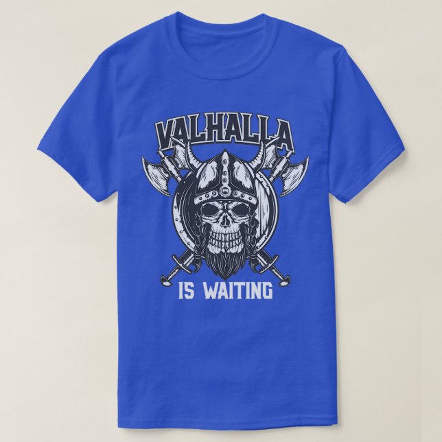 Camiseta Valhalla está esperando (Frente do Design)