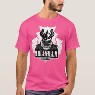 Camiseta Valhalla Está Esperando Lobos Viking Odin Guerreir