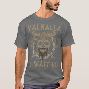 Camiseta Valhalla Está Esperando Viking