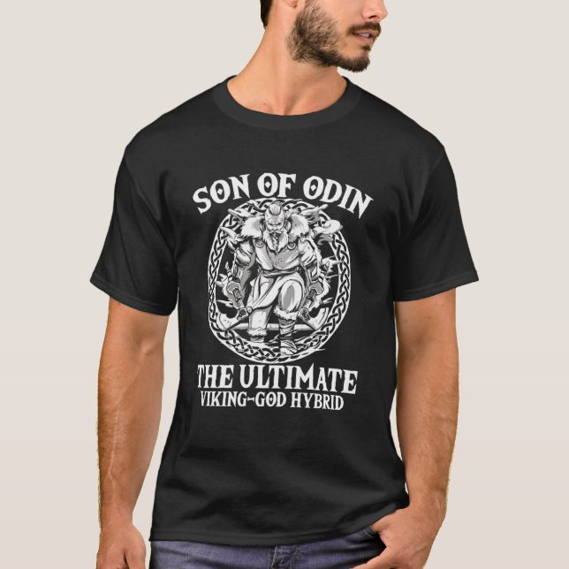 Camiseta Valhalla Filho De Odin Nordic Warrior Norse Mythol (Frente)