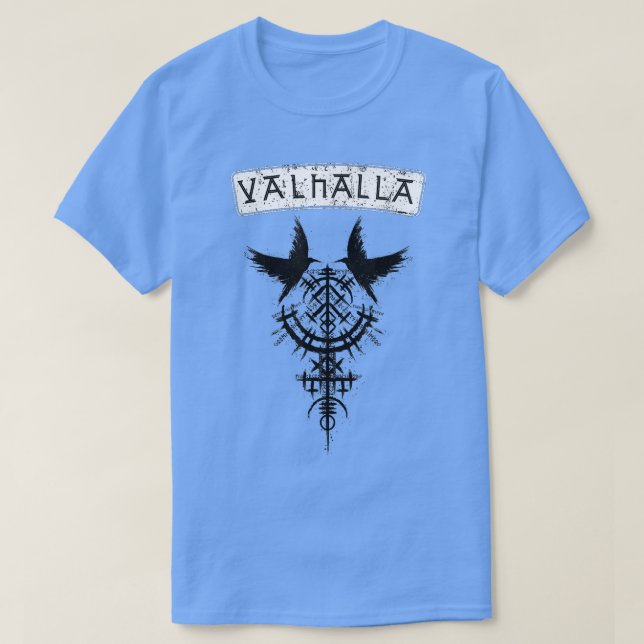 Camiseta Valhalla Warriors Berserker Vikings Odin Ragnar 13 (Frente do Design)