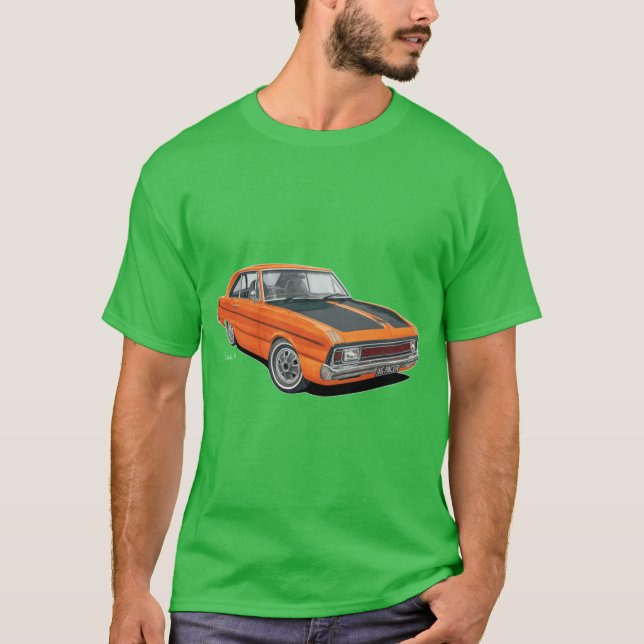 Camiseta Valiant VG Pacer Coupe Design em Laranja (Frente)