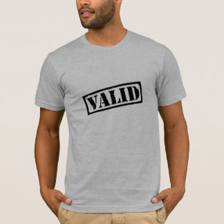 Camiseta válido no selo preto