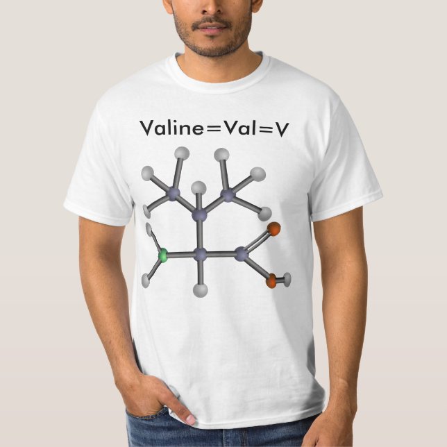 Camiseta Valine (ácido aminado) (Frente)
