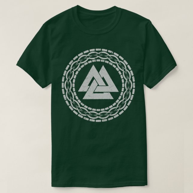 Camiseta Valknut Norse Viking Northmen Mythology 1 (Frente do Design)