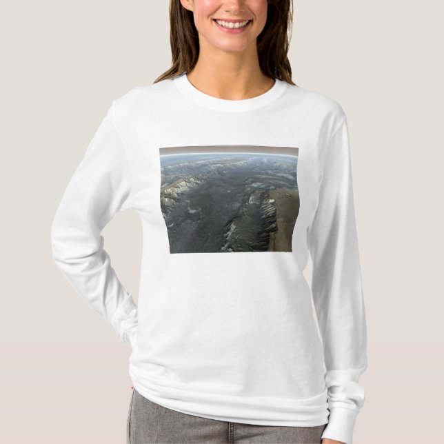 Camiseta Valles Marineris, o Grande Canyon de Marte (Frente)