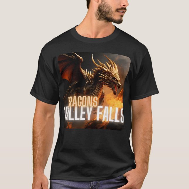 Camiseta Valley Falls Dragons mascot family (Frente)