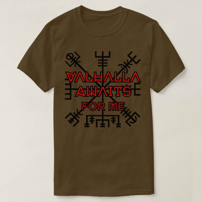 Camiseta Vallhala Awaits (Frente do Design)