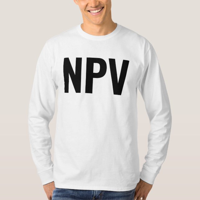 Camiseta Valor atual líquido do NPV (Frente)