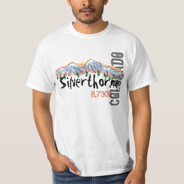 Camiseta Valor de elevação do Silvestorne Colorado (Frente)