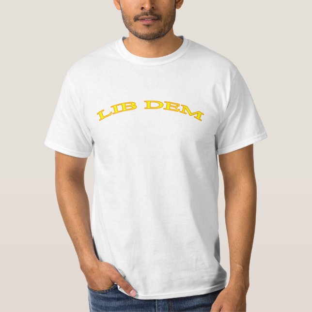 Camiseta Valor do Partido Lib Dem (Democrata Liber (Frente)
