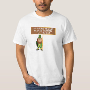 Camiseta Valor irlandês engraçado da cerveja