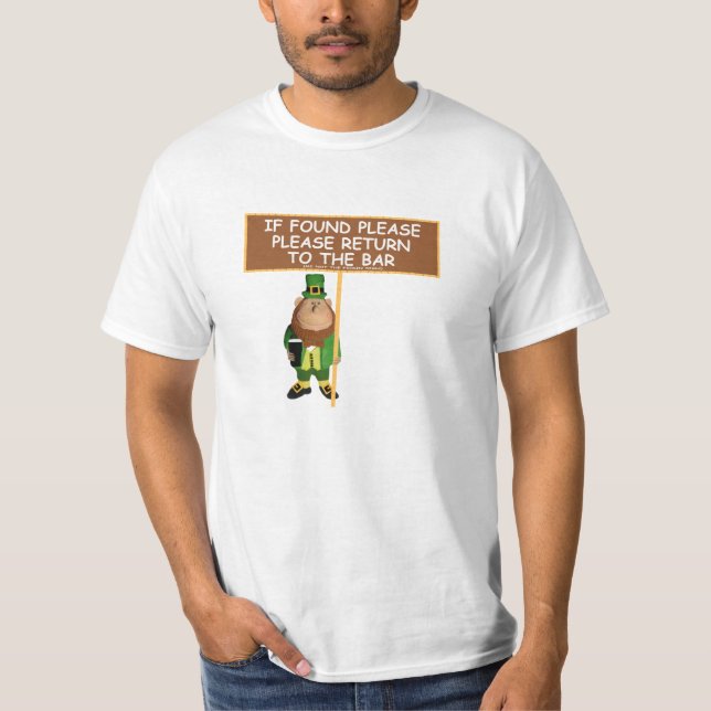 Camiseta Valor irlandês engraçado da cerveja (Frente)