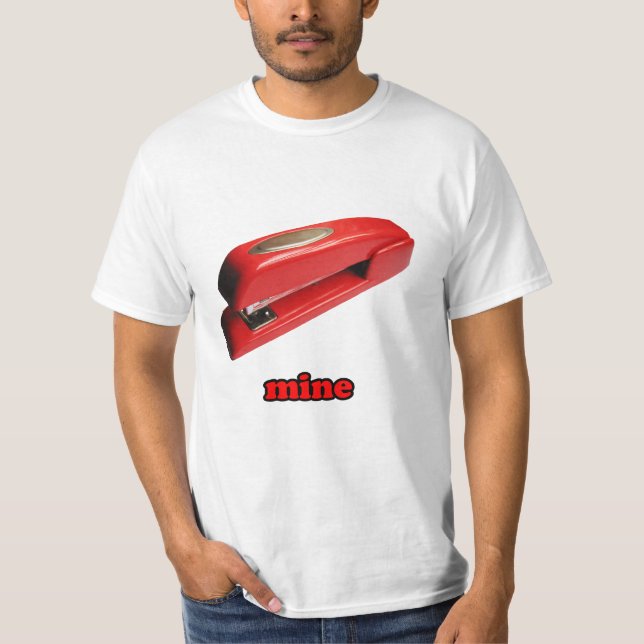 Camiseta Valor T da mina do grampeador (Frente)