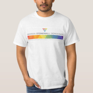 Camiseta Valor t de Geórgia Stonewall Democratas