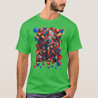 Camiseta Valores de abstrato coloridos